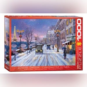Christmas Eve in Paris - 1000pc Jigsaw Puzzle by EuroGraphics NWT Factory Sealed